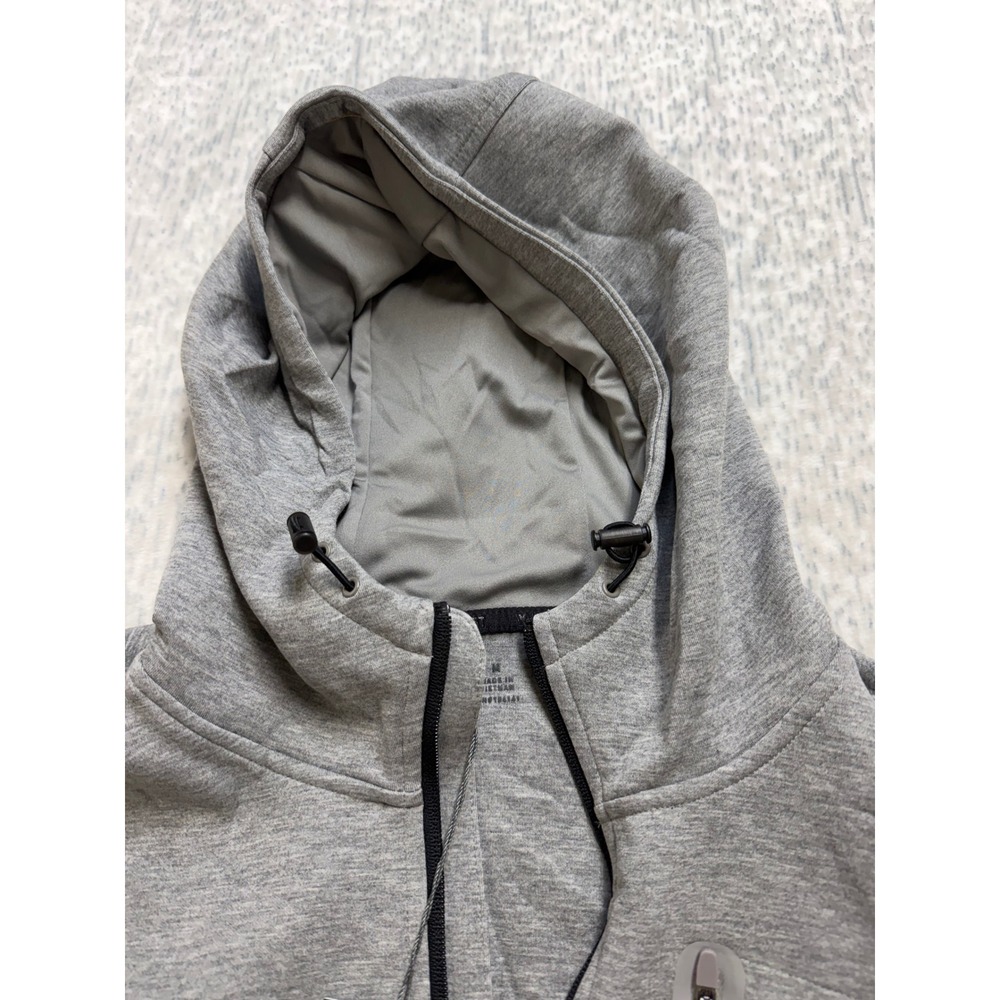 VRST Mens Pinnacle Fleece Full Zip Hoodie Mid Grey Heather‎ MAX234304 Size M NWT - Picture 7 of 8
